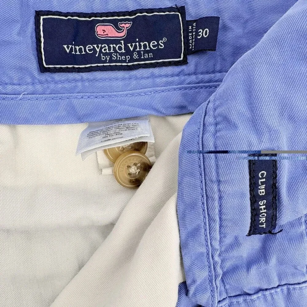 Vineyard Vines Club Shorts Mens 30 Preppy Summer Coastal Vacation Travel Beach